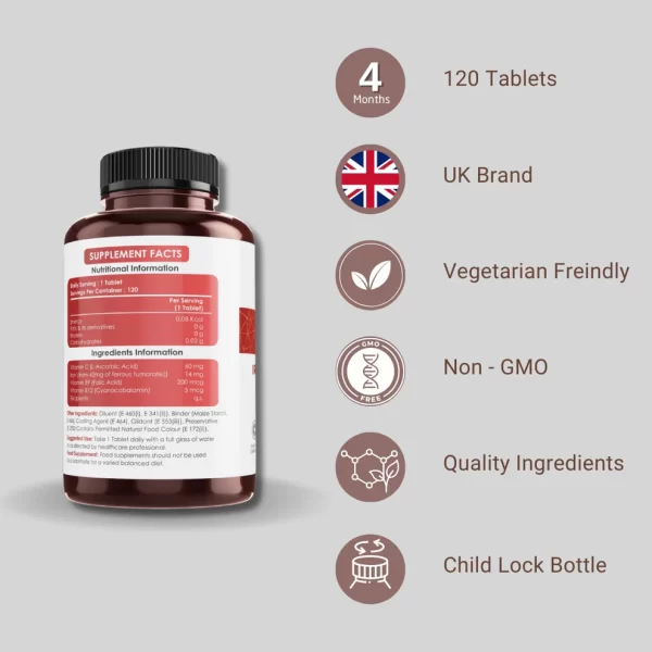 Iron Power Plus – With Vitamin C, B12 & Folic Acid - Image 10